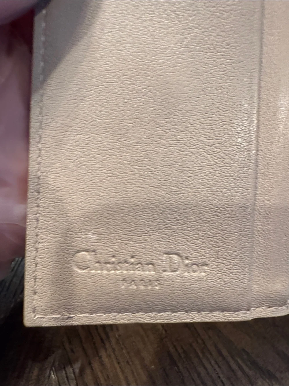 Dior Leather Wallet - Pale Mustard Yellow